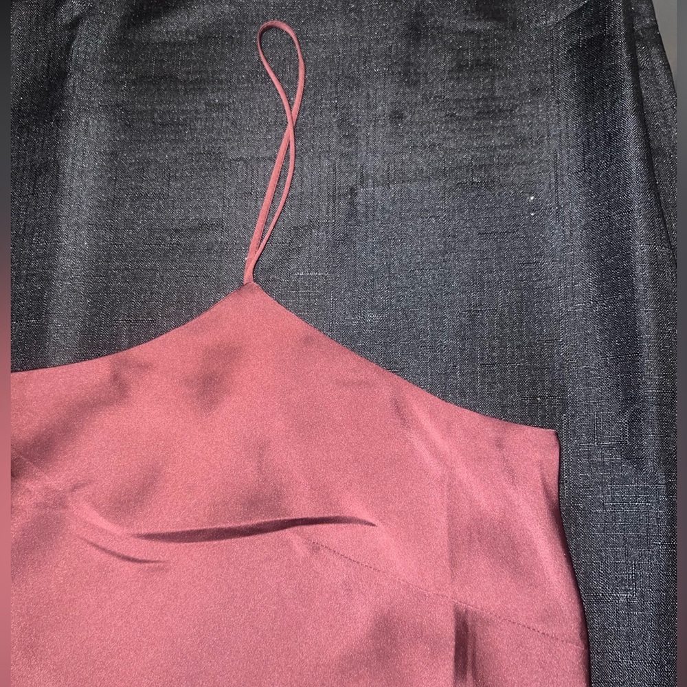 Satin Floral Scoop Neck Downtown Cami - Picture 6 of 9